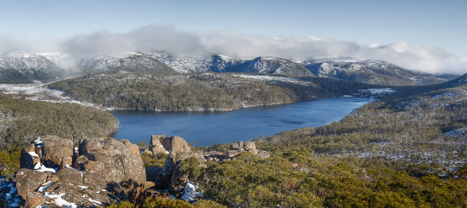 Lake Seal and the alpine landscape of Mt Field National Park